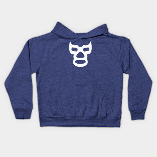 Blue Demon Mascara Kids Hoodie