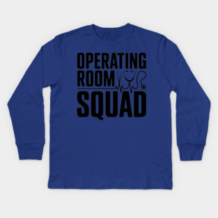Operating Room Squad Kids Long Sleeve T-Shirt