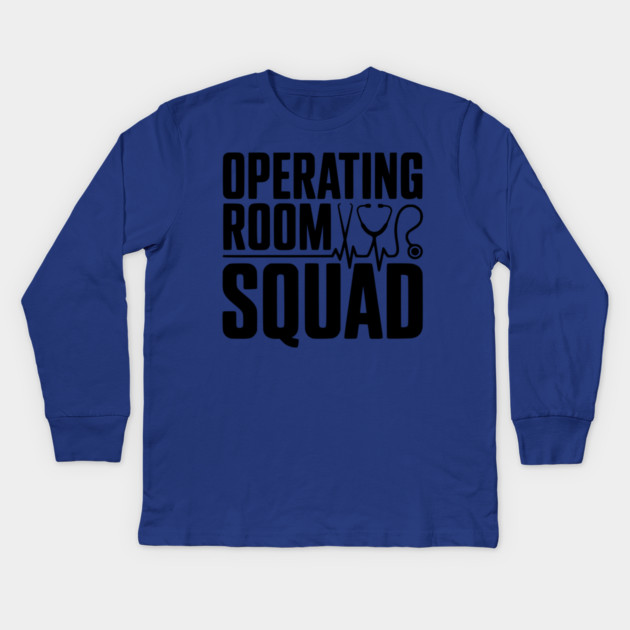 Operating Room Squad Kids Long Sleeve T-Shirt by Frank Ring