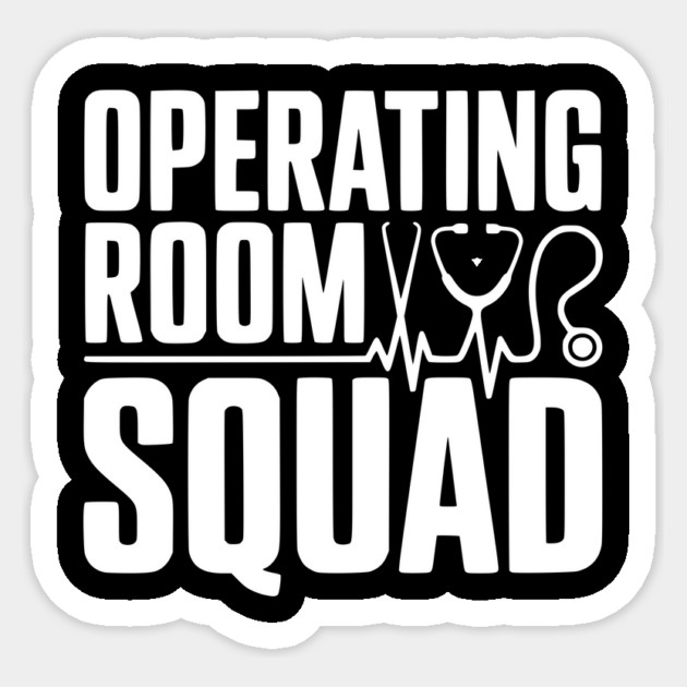 Operating Room Squad Sticker by Frank Ring