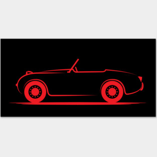 Austin Healey Sprite Bugeye Red Posters and Art