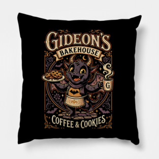 Gideon's Bakehouse Coffee and Cookies Gothic Monster Springs Pillow