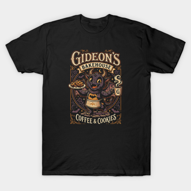 Gideon's Bakehouse Coffee and Cookies Gothic Monster Springs T-Shirt by Joaddo