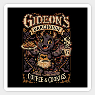Gideon's Bakehouse Coffee and Cookies Gothic Monster Springs Sticker