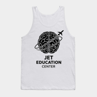 Funny Jet Education Center Aviation Pilot Training Humor Design Tank Top