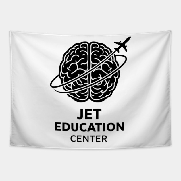 Funny Jet Education Center Aviation Pilot Training Humor Design Tapestry by shirtlux