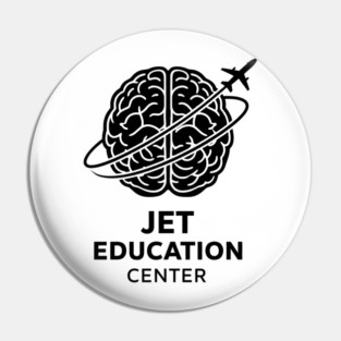 Funny Jet Education Center Aviation Pilot Training Humor Design Pin