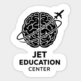 Funny Jet Education Center Aviation Pilot Training Humor Design Sticker