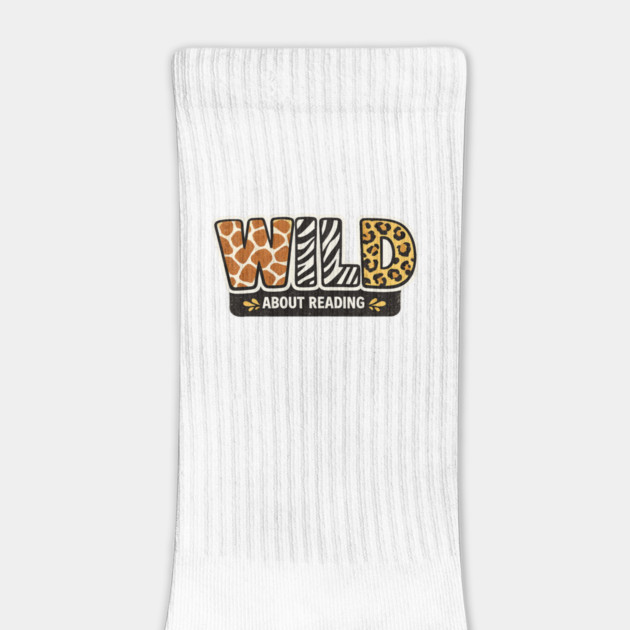 Cute Wild About Reading Animal Pattern Book Lover by shirtlux