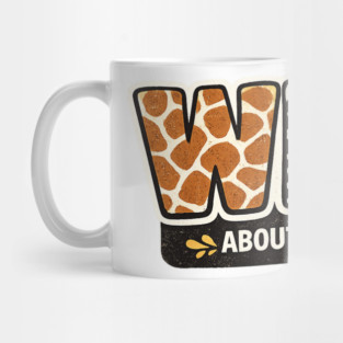 Cute Wild About Reading Animal Pattern Book Lover Mug