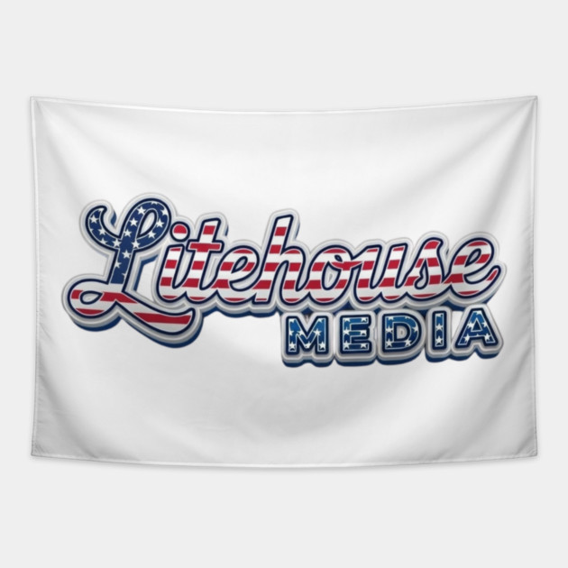 Litehouse Media USA Tapestry by Litehouse Tees