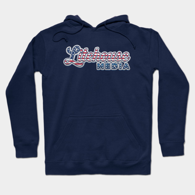 Litehouse Media USA Hoodie by Litehouse Tees