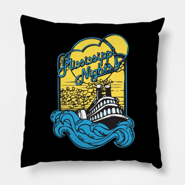 Mississippi Nights 2 Pillow by Litehouse Tees