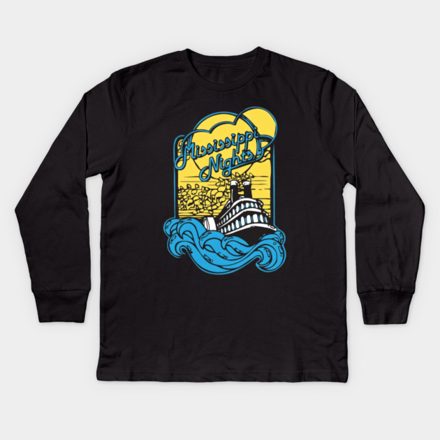 Mississippi Nights 2 Kids Long Sleeve T-Shirt by Litehouse Tees