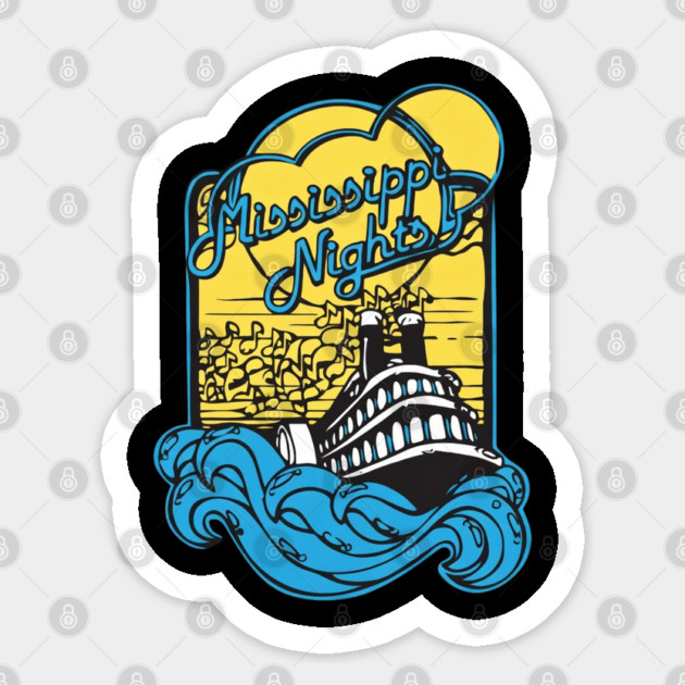 Mississippi Nights 2 Sticker by Litehouse Tees