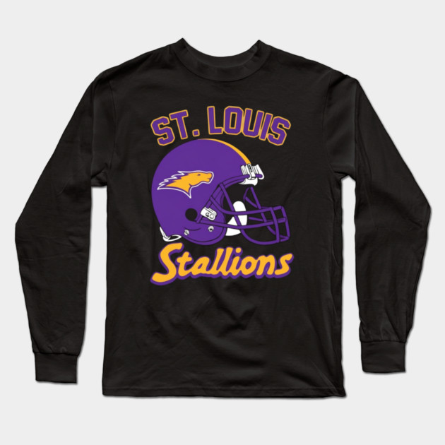 St. Louis Stallions Long Sleeve T-Shirt by Litehouse Tees