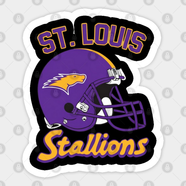 St. Louis Stallions Sticker by Litehouse Tees