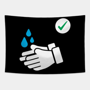 Wash Your hands Tapestry