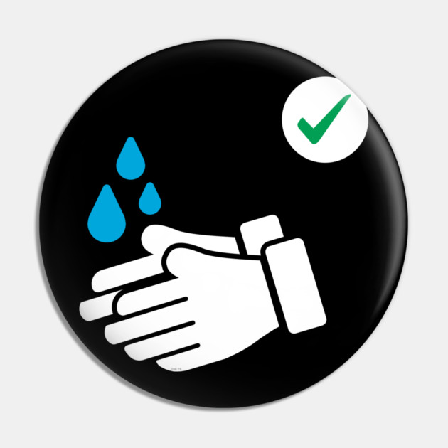 Wash Your hands Pin by creative