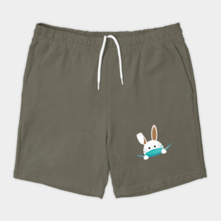 Easter Bunny Wearing a Face Mask Shorts