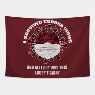 I survived Corona Virus Tapestry