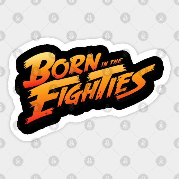 Born In The 80s Sticker by Litehouse Tees