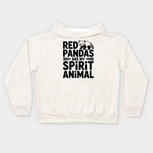 Red Pandas are My Spirit Animal Kids Hoodie by Frank Ring