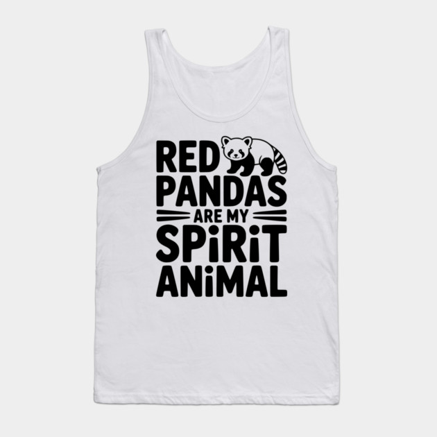 Red Pandas are My Spirit Animal Tank Top by Frank Ring