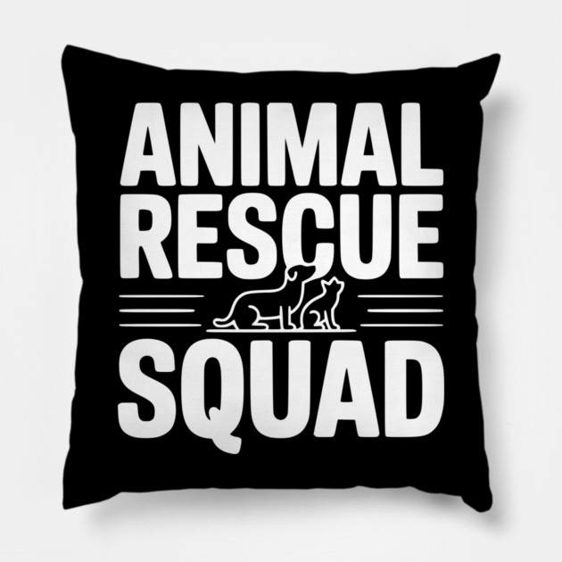 Animal Rescue Squad Pillow by Frank Ring