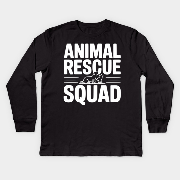 Animal Rescue Squad Kids Long Sleeve T-Shirt by Frank Ring
