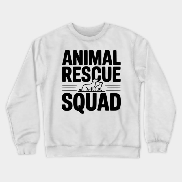 Animal Rescue Squad Crewneck Sweatshirt by Frank Ring