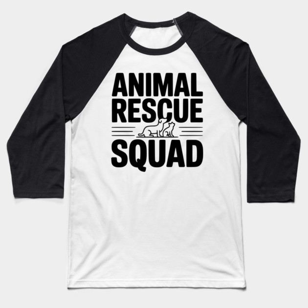 Animal Rescue Squad Baseball T-Shirt by Frank Ring
