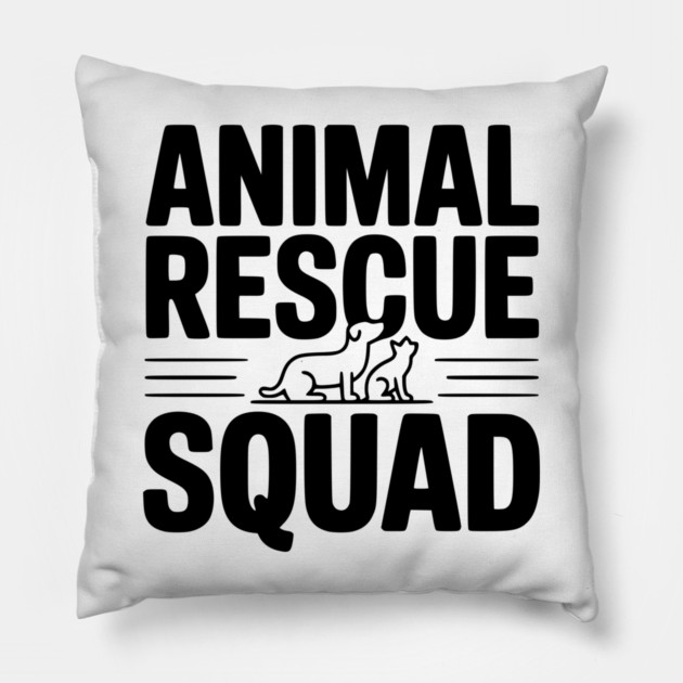 Animal Rescue Squad Pillow by Frank Ring