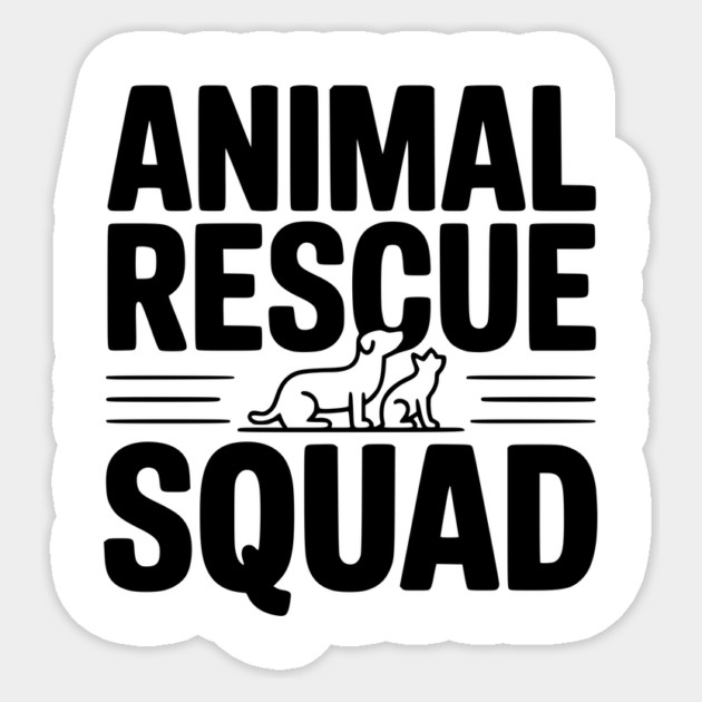 Animal Rescue Squad Sticker by Frank Ring