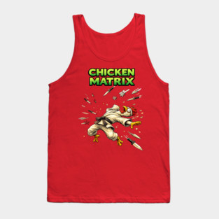 Chicken Matrix Tank Top