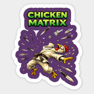 Chicken Matrix Sticker