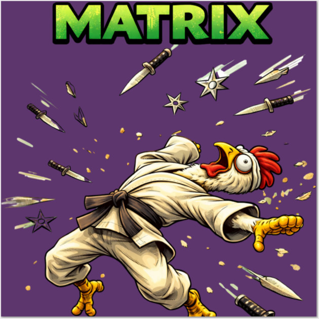 Chicken Matrix Wall Art by CrazyGirl