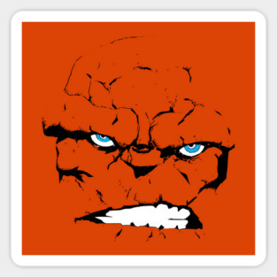 The Thing Face Only Benjy Blue Eyes from Yancy Street Sticker