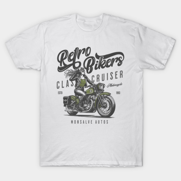 Bike Girl T-Shirt by monsalveautos