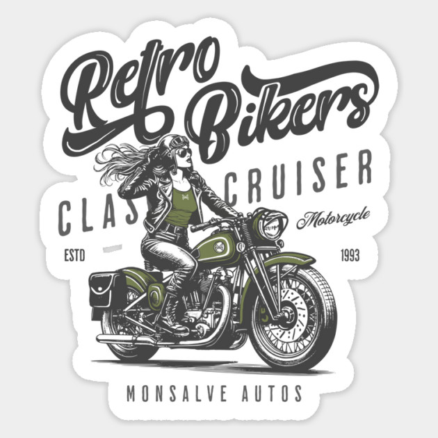 Bike Girl Sticker by monsalveautos