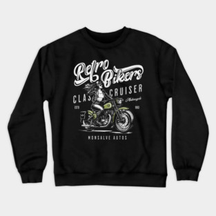 retro biker Crewneck Sweatshirt