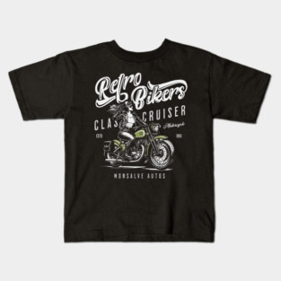retro biker Kids T-Shirt
