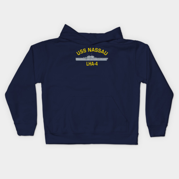 USS Nassau LHA-4 Kids Hoodie by Litehouse Tees