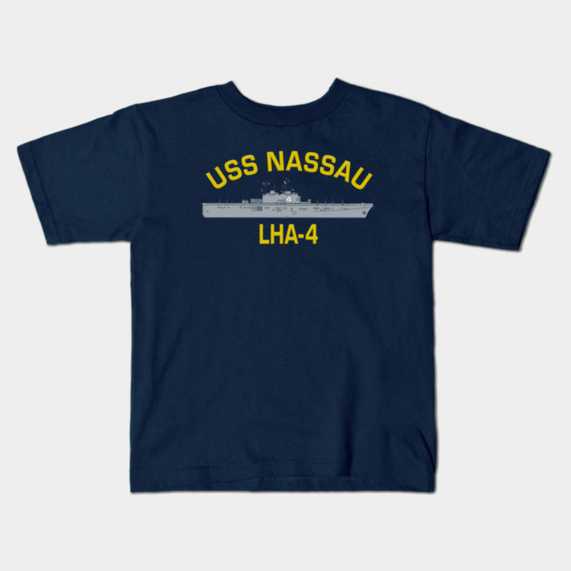 USS Nassau LHA-4 Kids T-Shirt by Litehouse Tees