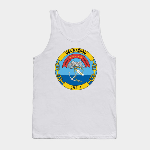 USS Nassau LHA-4 Crest Tank Top by Litehouse Tees