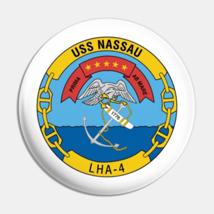 USS Nassau LHA-4 Crest Pin