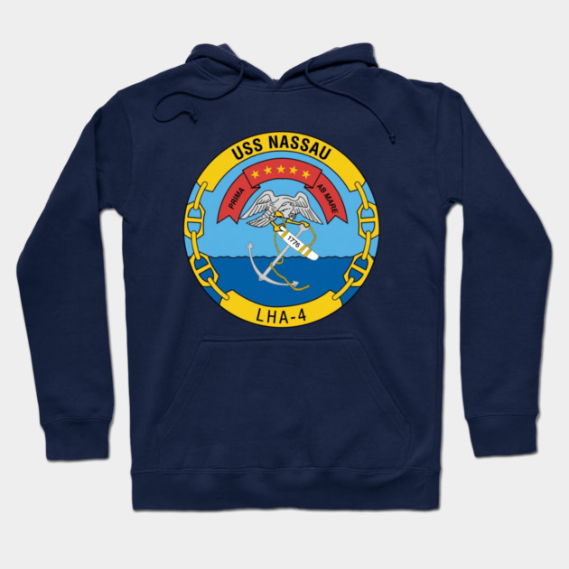 USS Nassau LHA-4 Crest Hoodie by Litehouse Tees
