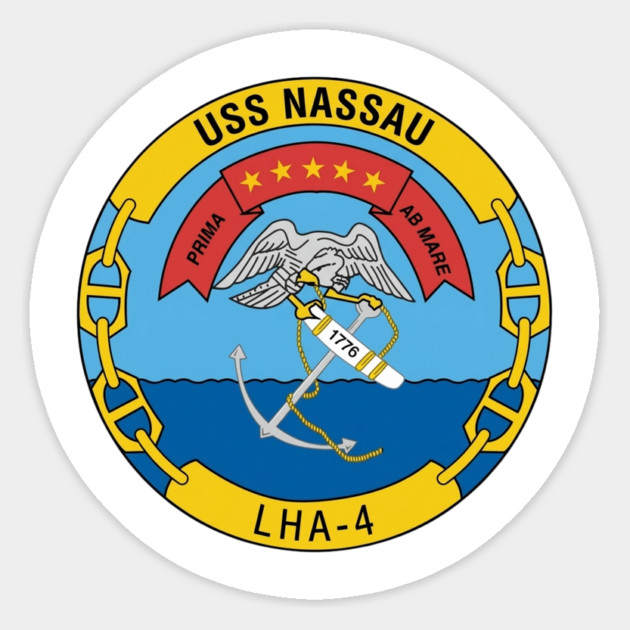 USS Nassau LHA-4 Crest Magnet by Litehouse Tees