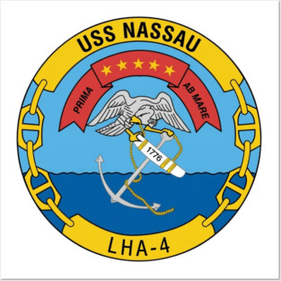 USS Nassau LHA-4 Crest Posters and Art