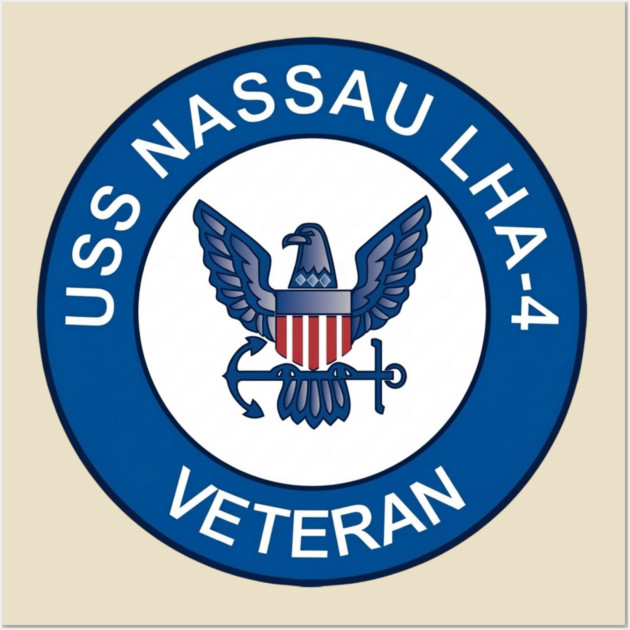 USS Nassau Veteran Wall Art by Litehouse Tees